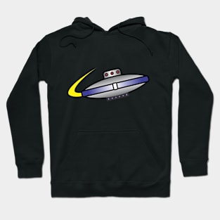 50's Flying Saucer Retro Style Hoodie